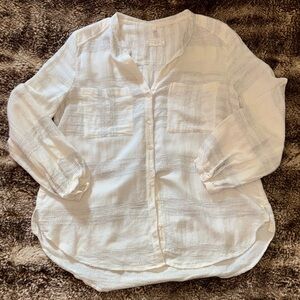 Lou & Grey Cream Textured Blouse